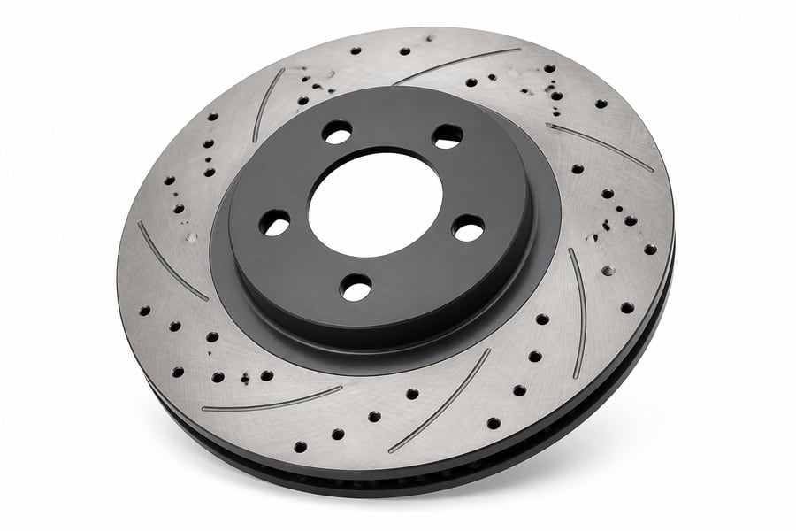 Brake Rotor — Drilled & Slotted